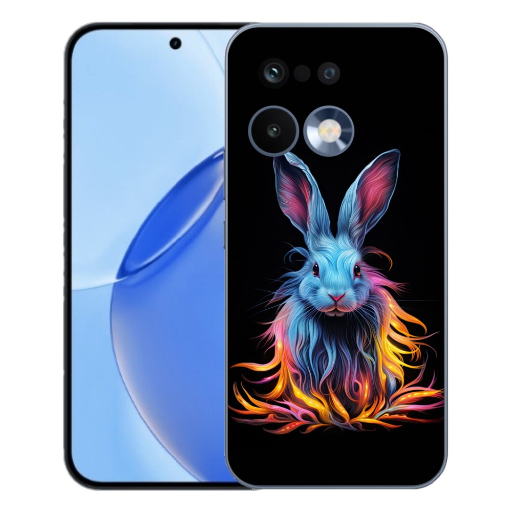 mmCase gélhuzat a Realme 16 Pro-hoz – absztrakt nyúl