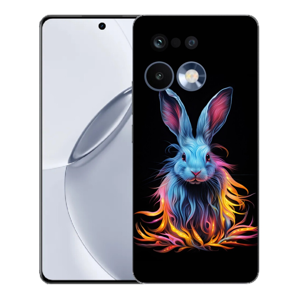 mmCase gélhuzat a Realme 16 Pro+ készülékhez – absztrakt nyúl