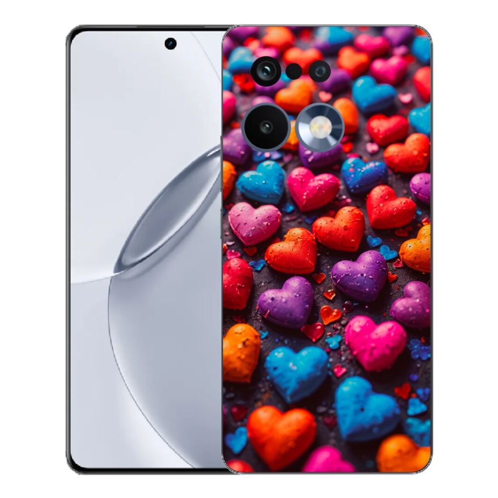 mmCase géltok a Realme 16 Pro+ készülékhez – színes szívek