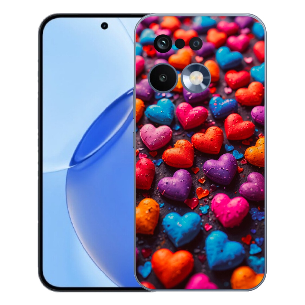 mmCase géltok a Realme 16 Pro-hoz – színes szívek