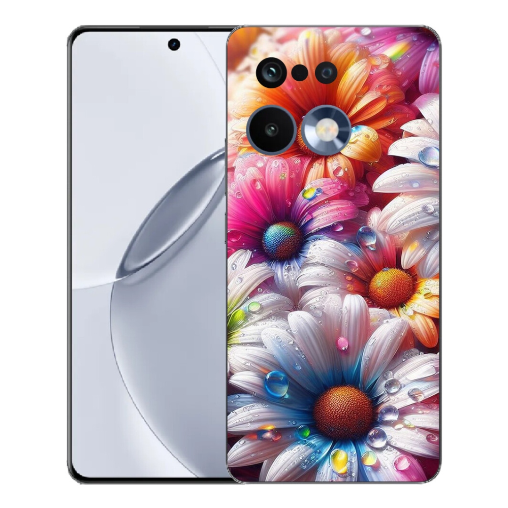 mmCase gélhuzat a Realme 16 Pro+ készülékhez – színes margaréták