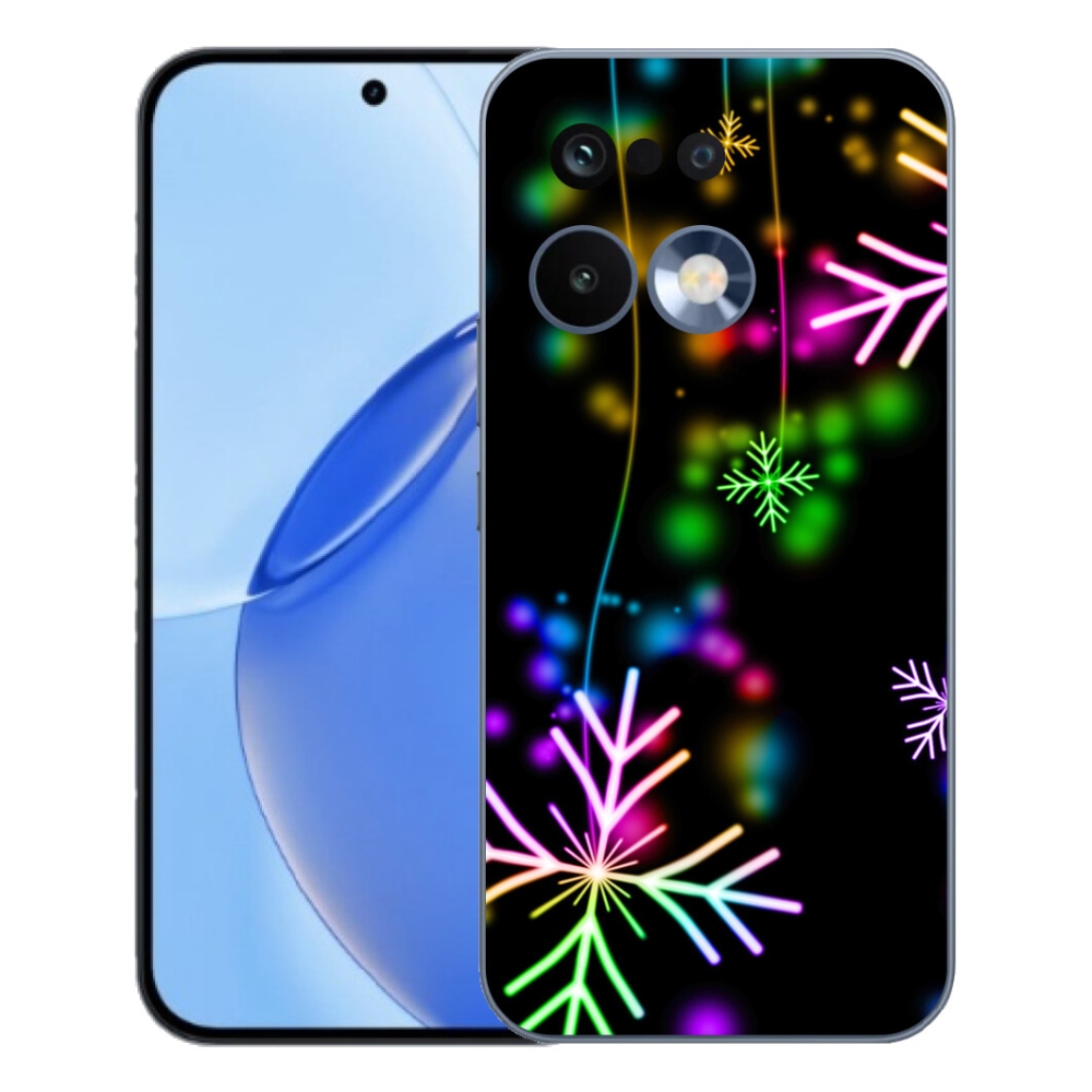 mmCase gélhuzat a Realme 16 Pro-hoz – színes hópelyhek