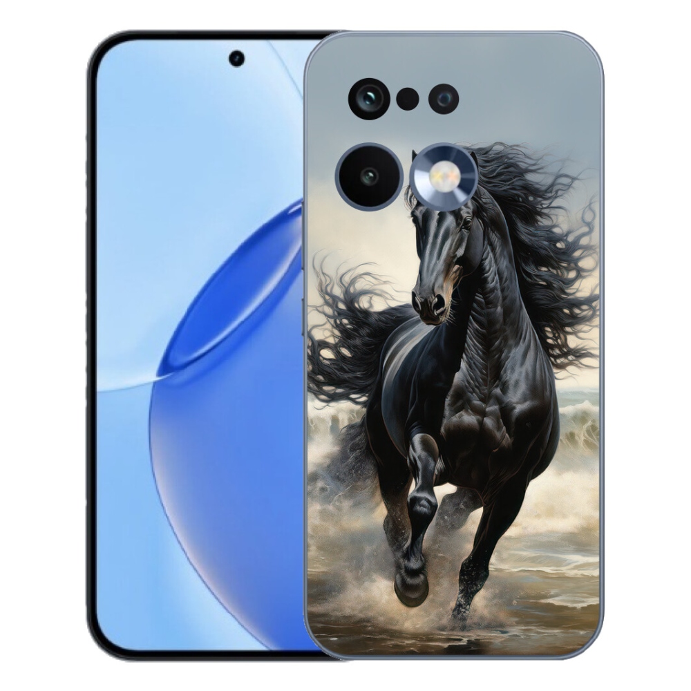 mmCase géltok a Realme 16 Pro-hoz – futó fekete ló