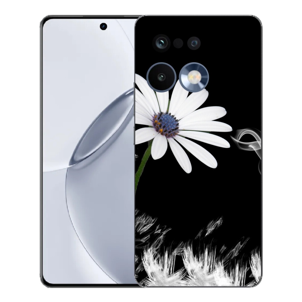 mmCase gélhuzat a Realme 16 Pro+ készülékhez – fehér virág