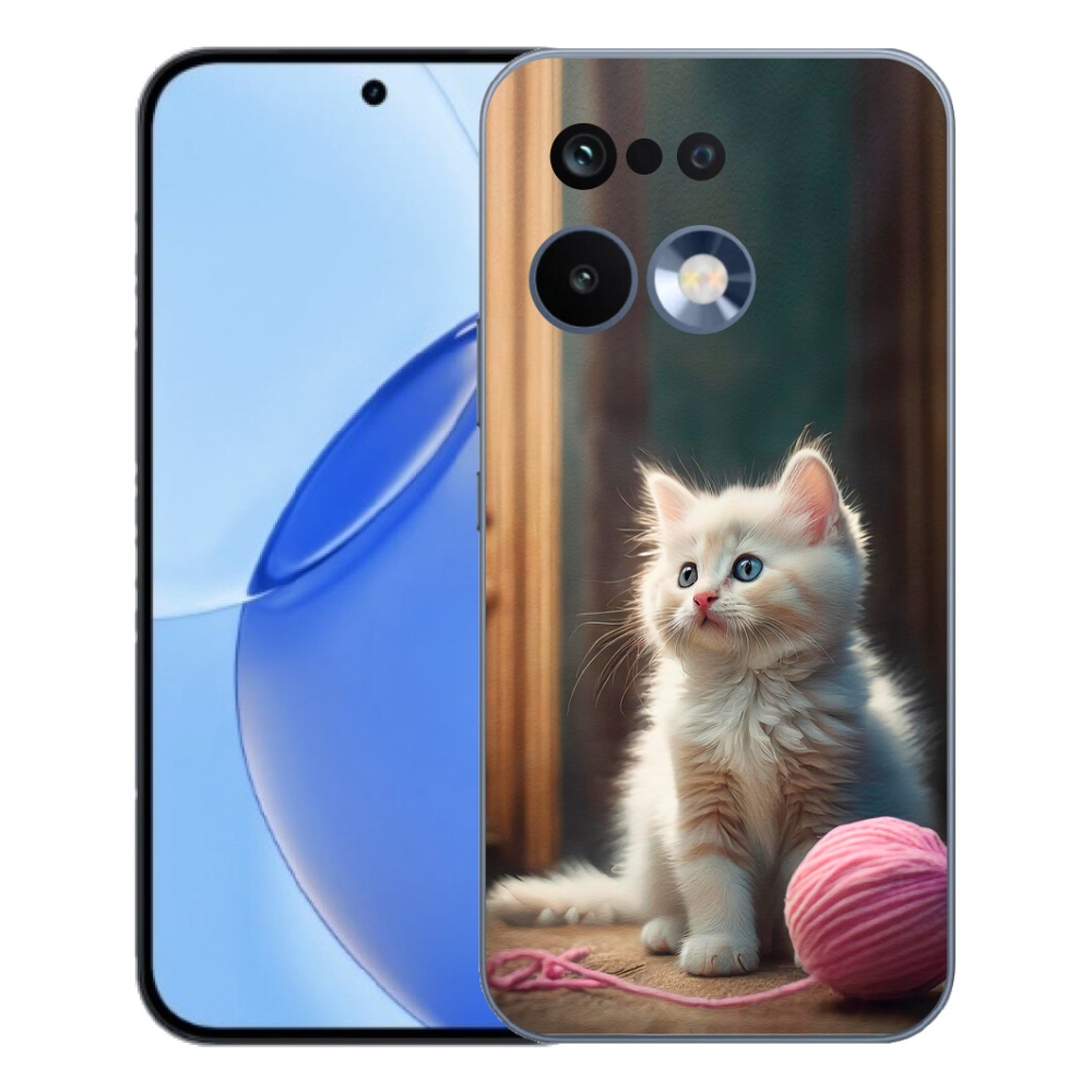 mmCase géltok a Realme 16 Pro-hoz – fehér cica 2