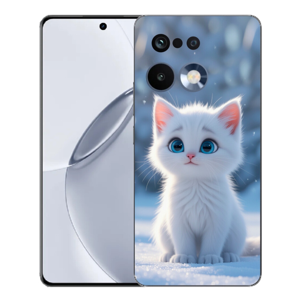 mmCase gél tok a Realme 16 Pro+ készülékhez – fehér cica 3
