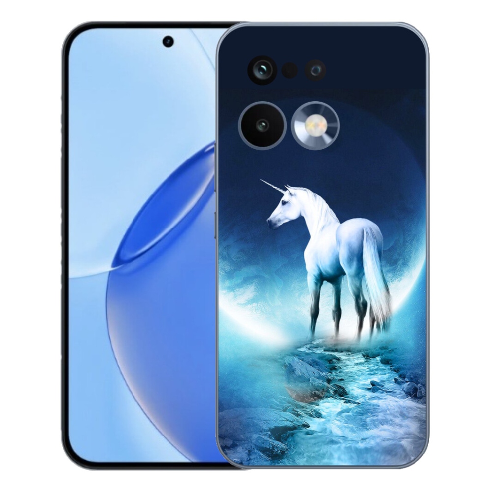 mmCase gél tok a Realme 16 Pro-hoz – fehér egyszarvú