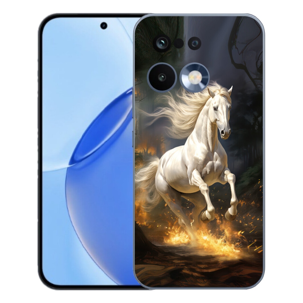 mmCase gélhuzat a Realme 16 Pro-hoz – fehér ló 2