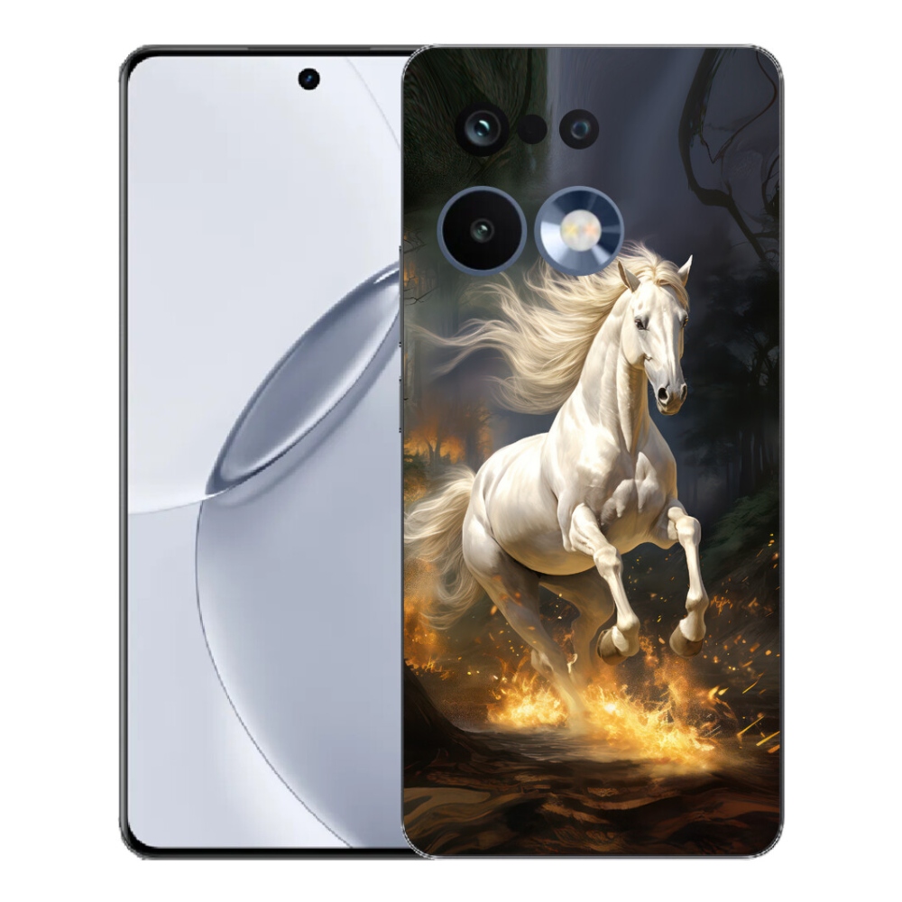 mmCase gélhuzat a Realme 16 Pro+ készülékhez – fehér ló 2