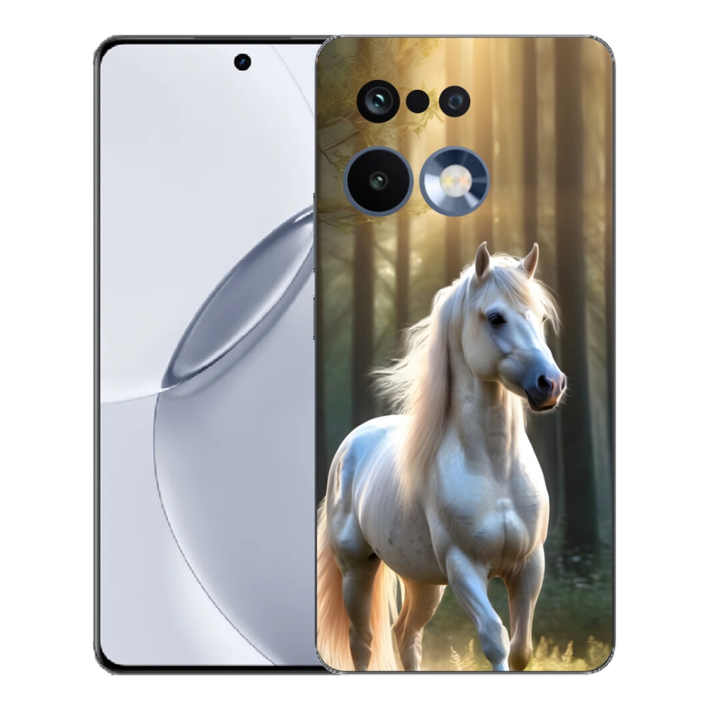 mmCase gélhuzat a Realme 16 Pro+ készülékhez – fehér ló 3