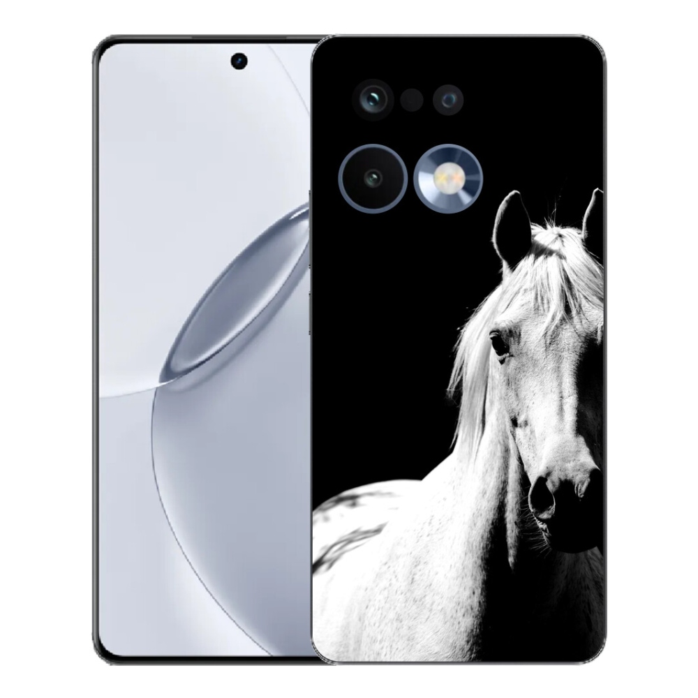 mmCase gélhuzat a Realme 16 Pro+ készülékhez – fehér ló 5