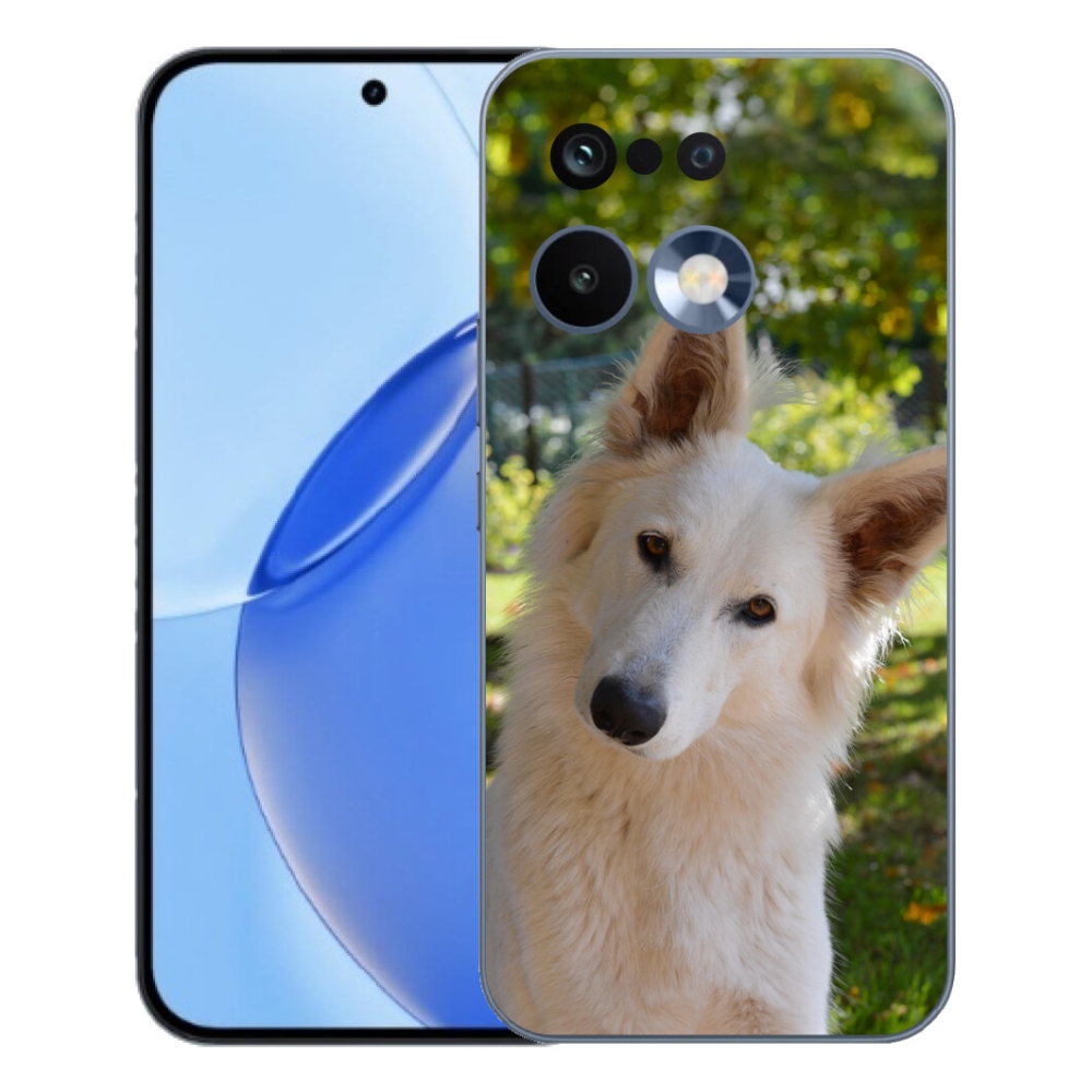 mmCase gél tok a Realme 16 Pro-hoz – fehér svájci juhászkutya 1