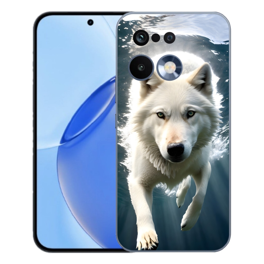 mmCase géltok a Realme 16 Pro-hoz – fehér farkas