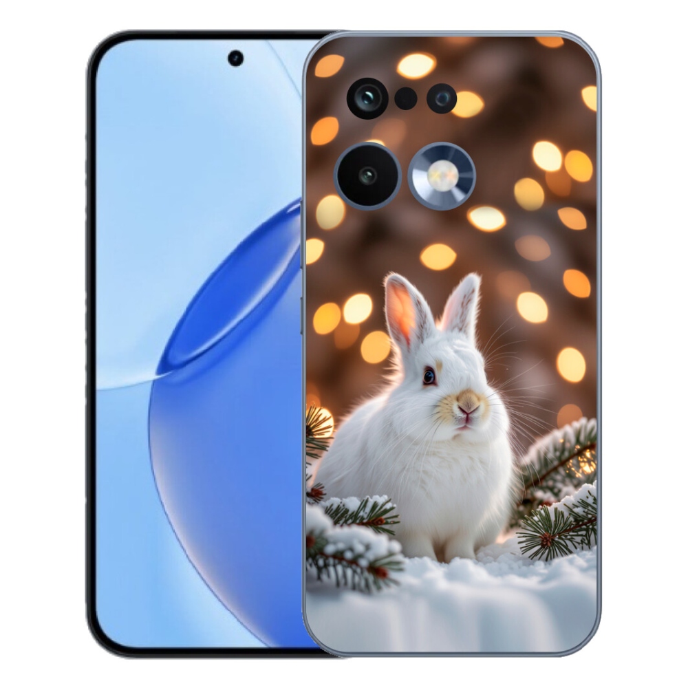 mmCase gél tok a Realme 16 Pro-hoz – fehér nyúl