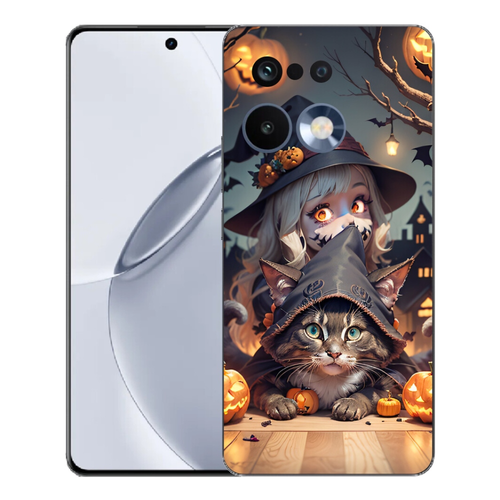 mmCase gél tok a Realme 16 Pro+ készülékhez – boszorkány macskával