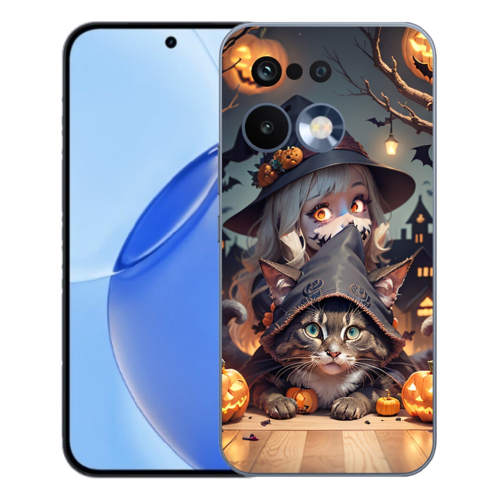 mmCase gél tok a Realme 16 Pro-hoz – boszorkány macskával