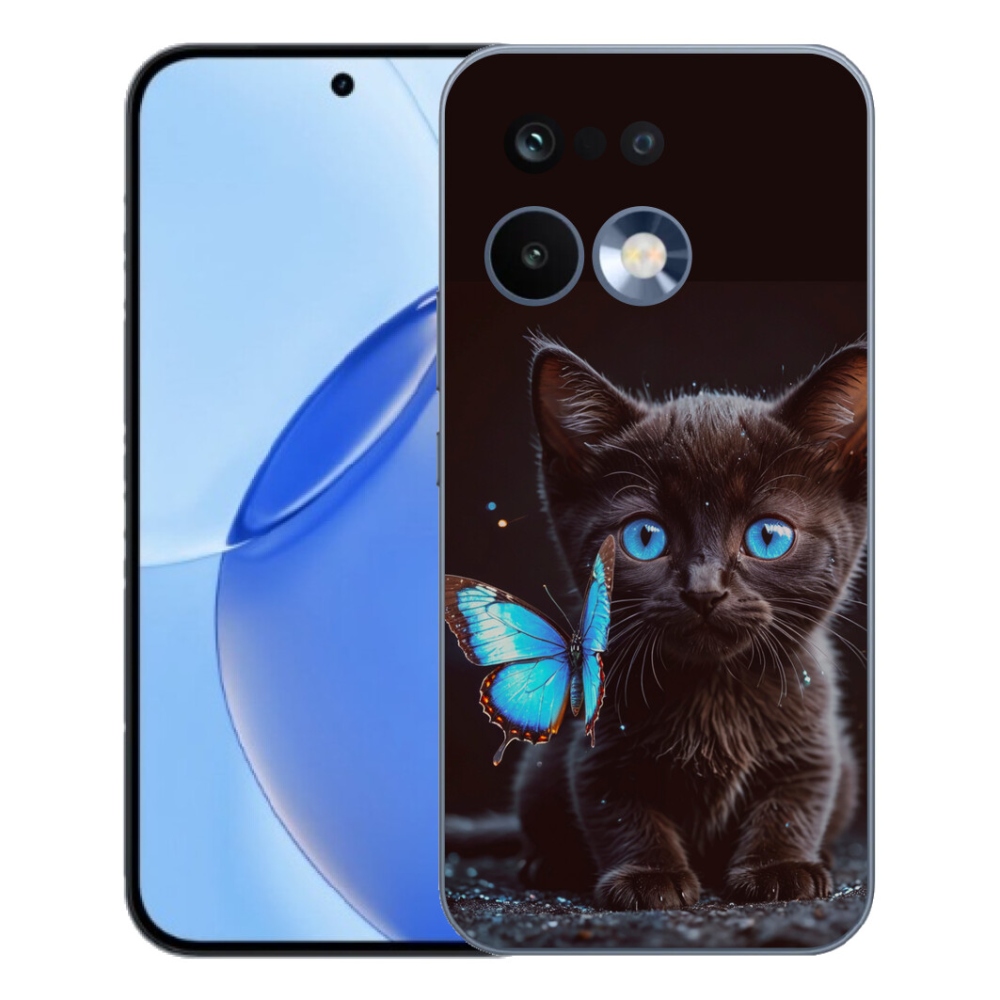 mmCase gél tok a Realme 16 Pro-hoz – fekete cica 3