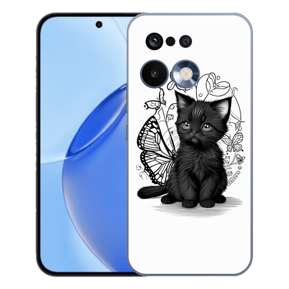 mmCase gél tok a Realme 16 Pro-hoz – fekete cica