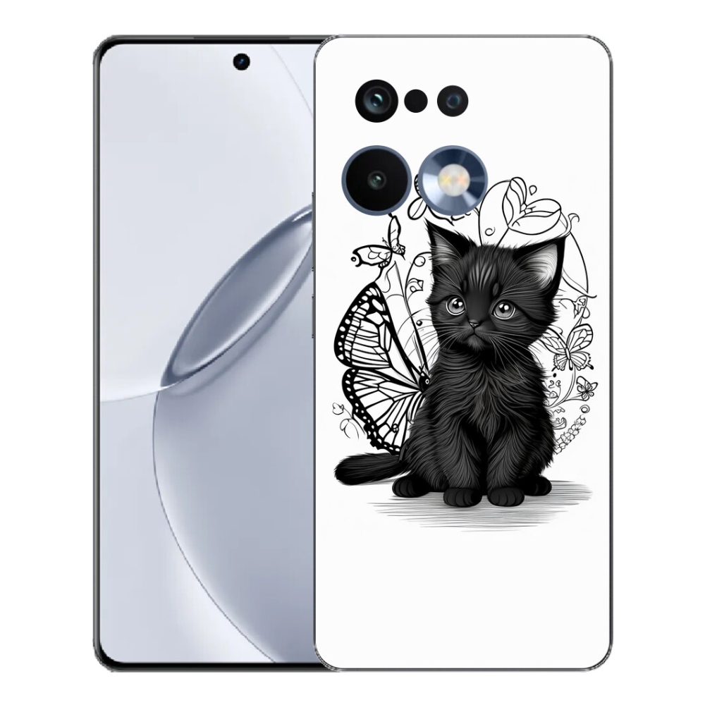 mmCase géltok a Realme 16 Pro+ készülékhez – fekete cica