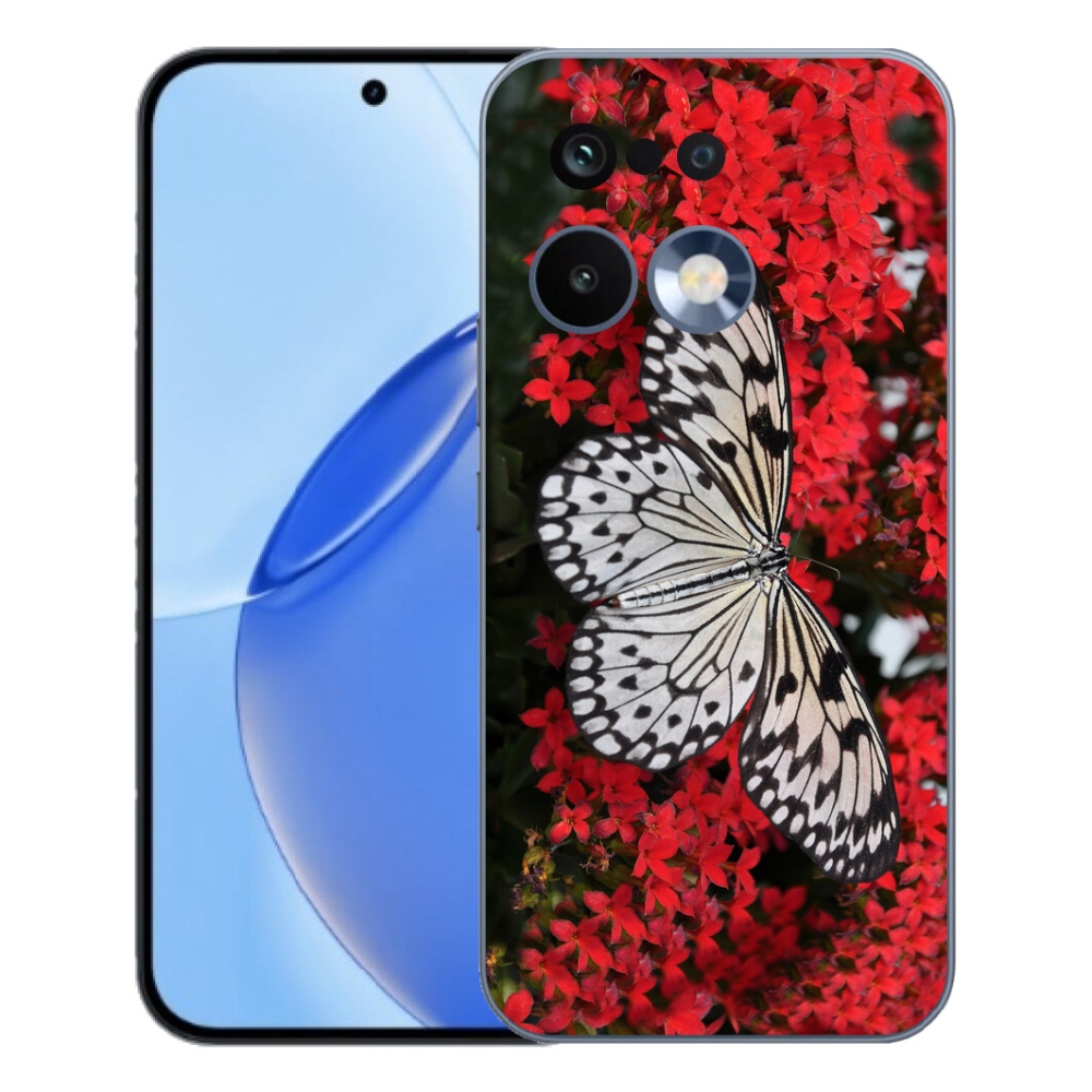 mmCase gél tok a Realme 16 Pro-hoz – fekete-fehér pillangó 1