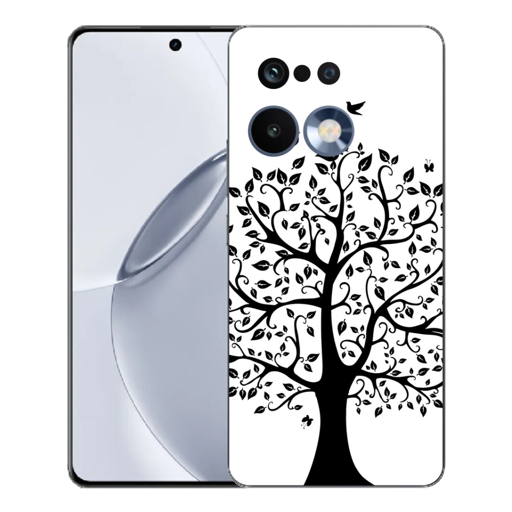 mmCase géltok a Realme 16 Pro+ készülékhez – fekete-fehér fa