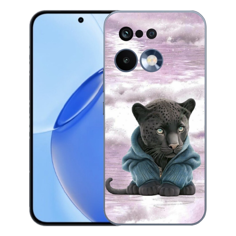 mmCase géltok a Realme 16 Pro-hoz – fekete párduc pulóverben