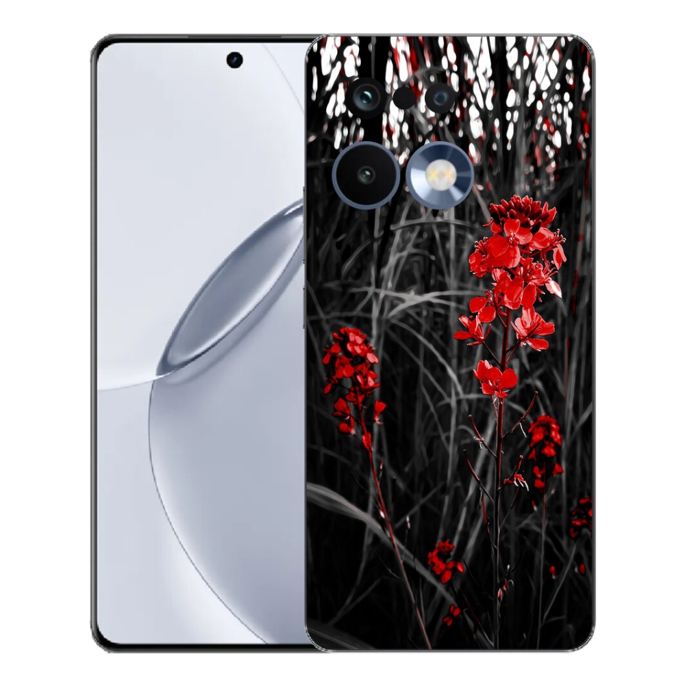 mmCase géltok a Realme 16 Pro+ készülékhez – vörös növényminta