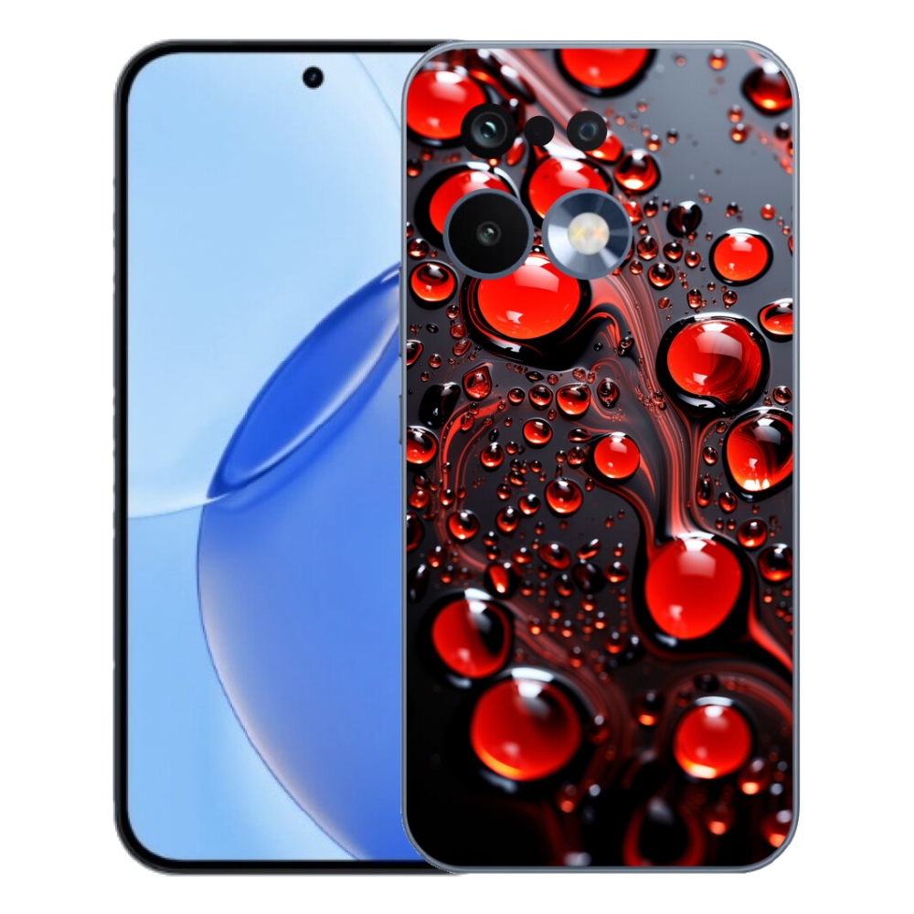 mmCase gél tok a Realme 16 Pro-hoz – piros cseppek 2