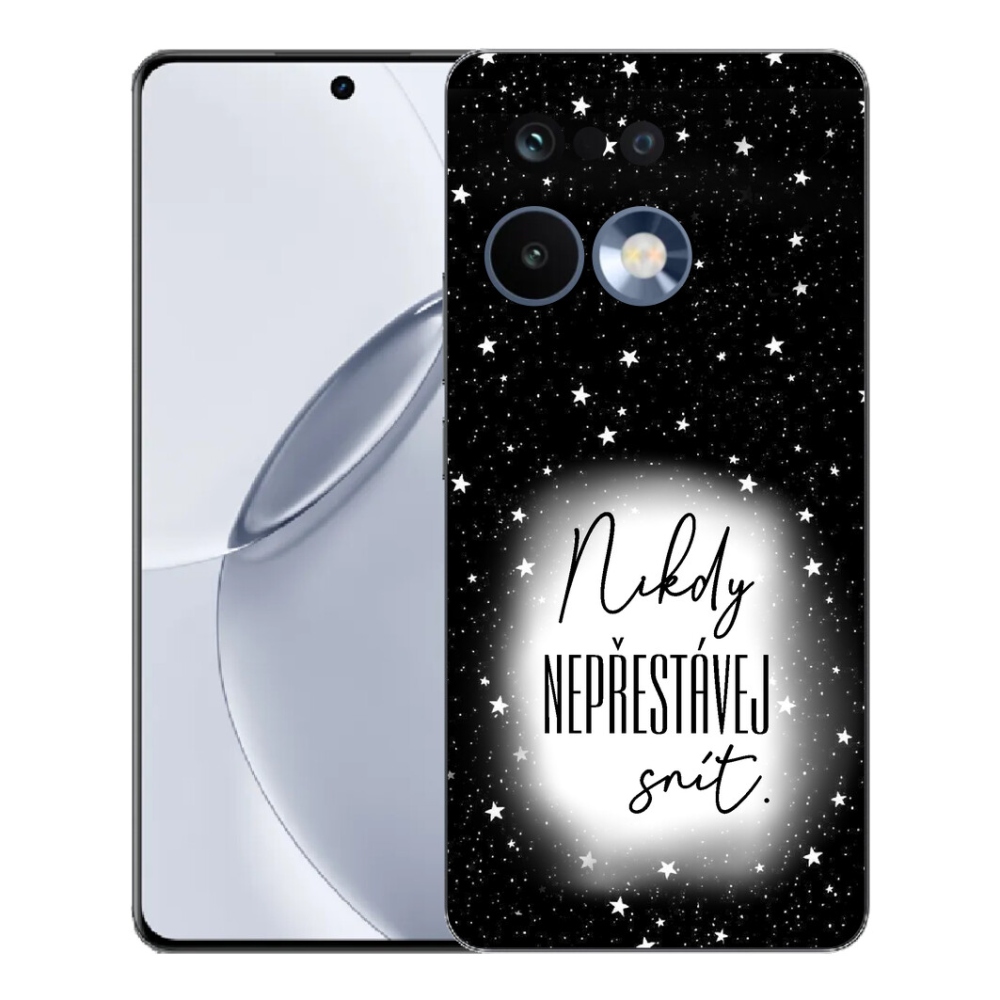 mmCase géltok a Realme 16 Pro+ készülékhez – idézet 1, fekete-fehér háttérrel