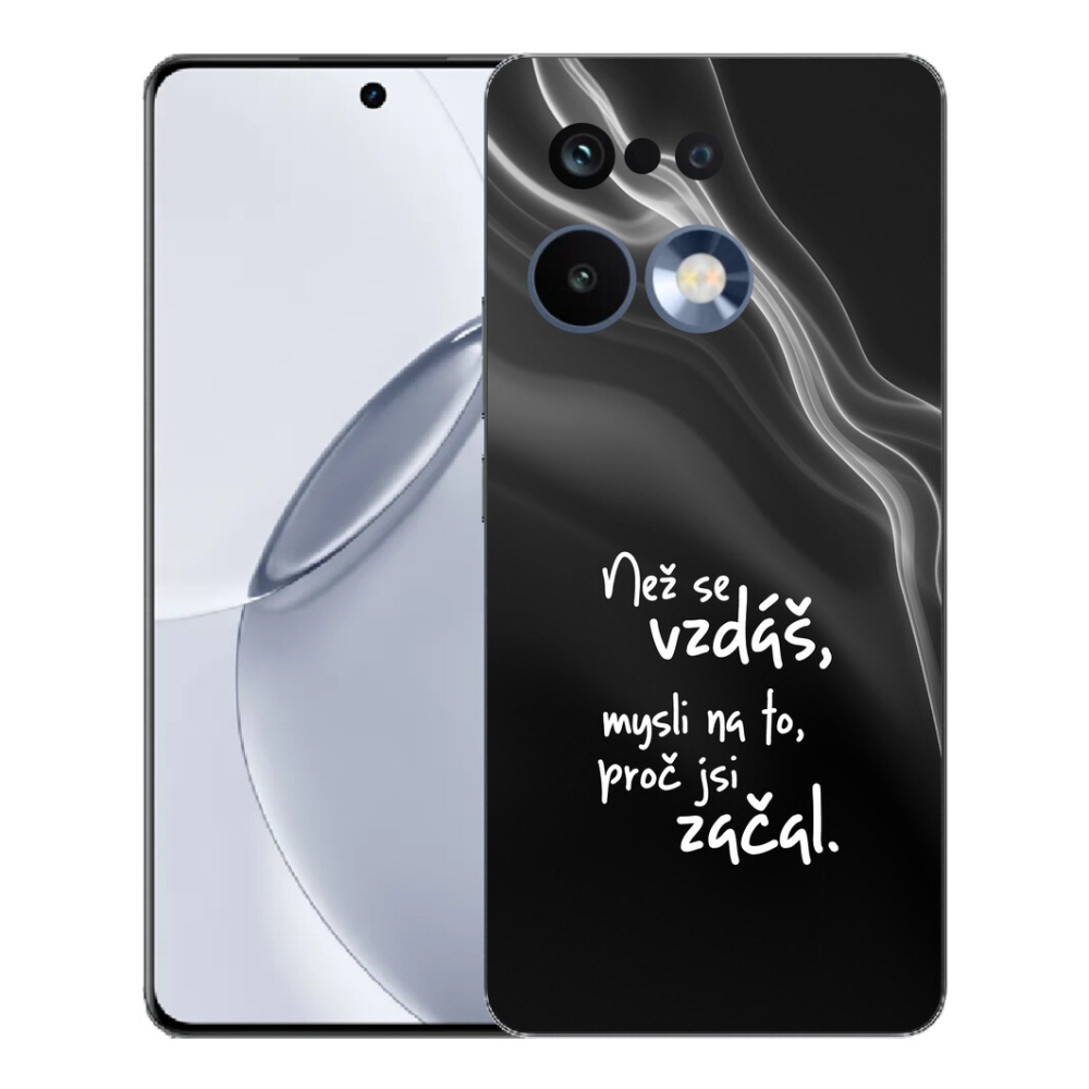mmCase géltok a Realme 16 Pro+ készülékhez – idézet 2, fekete háttérrel