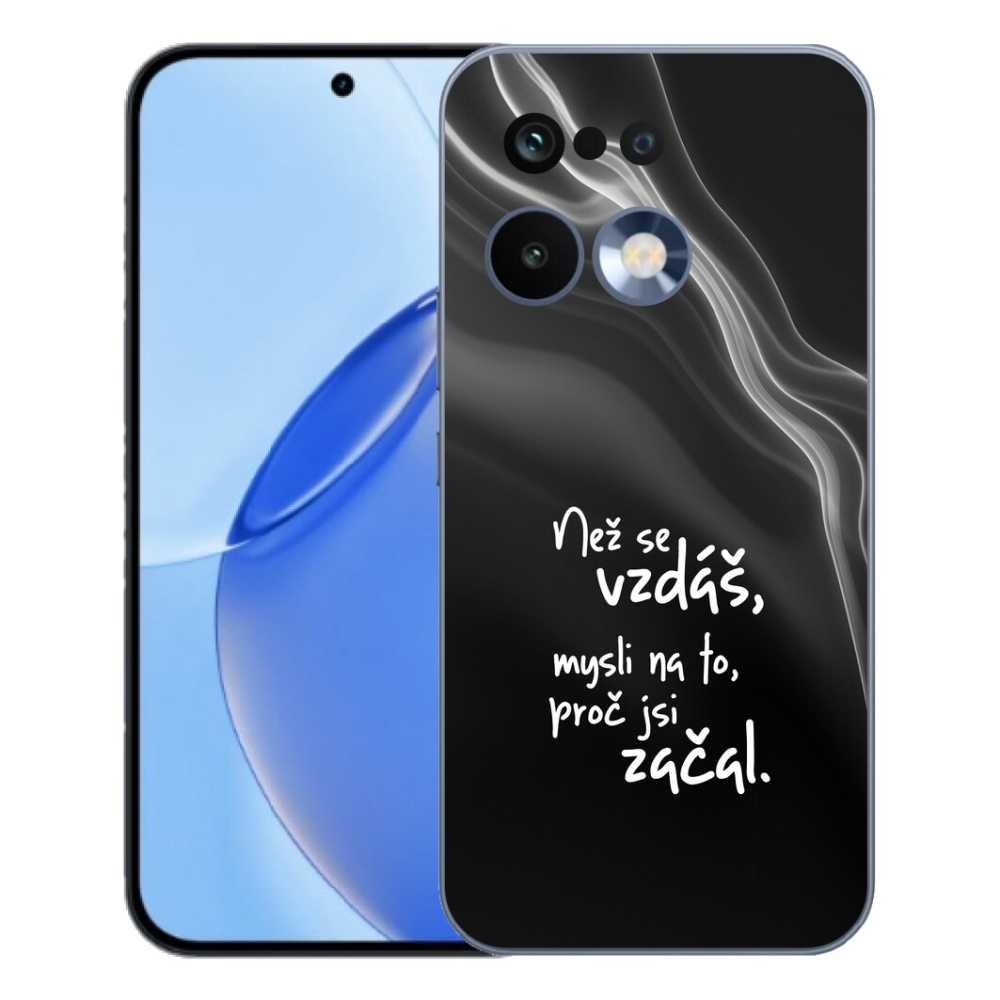 mmCase géltok a Realme 16 Pro-hoz – idézet 2, fekete háttérrel