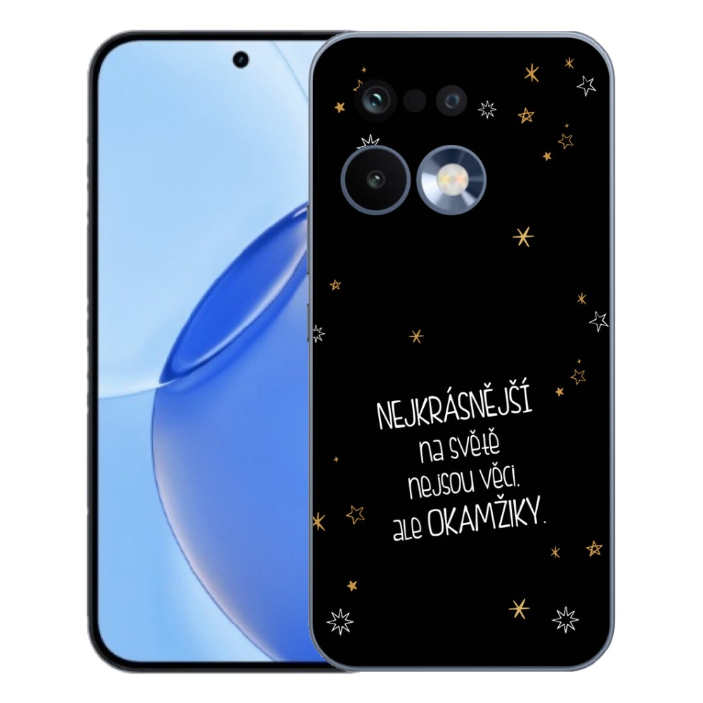 mmCase géltok a Realme 16 Pro-hoz – idézet 4, fekete háttérrel