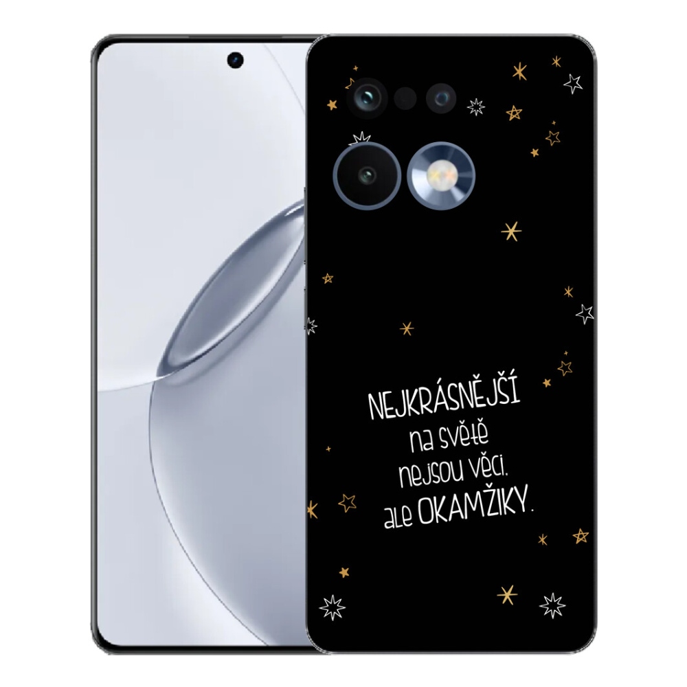 mmCase géltok a Realme 16 Pro+ készülékhez – idézet 4, fekete háttérrel