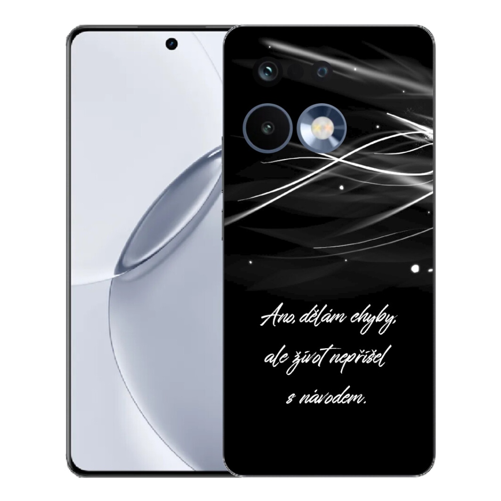 mmCase géltok a Realme 16 Pro+ készülékhez – idézet fekete háttérrel