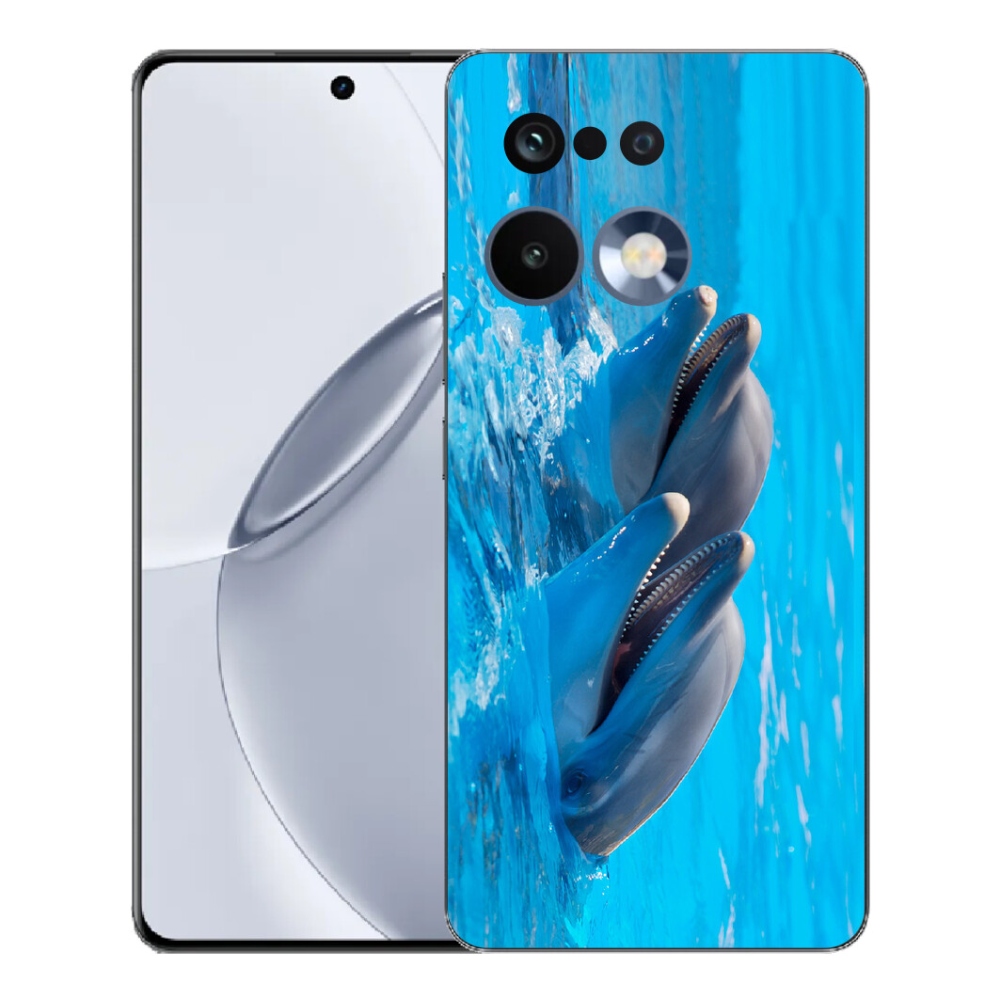 mmCase gélhuzat a Realme 16 Pro+ készülékhez – delfinek