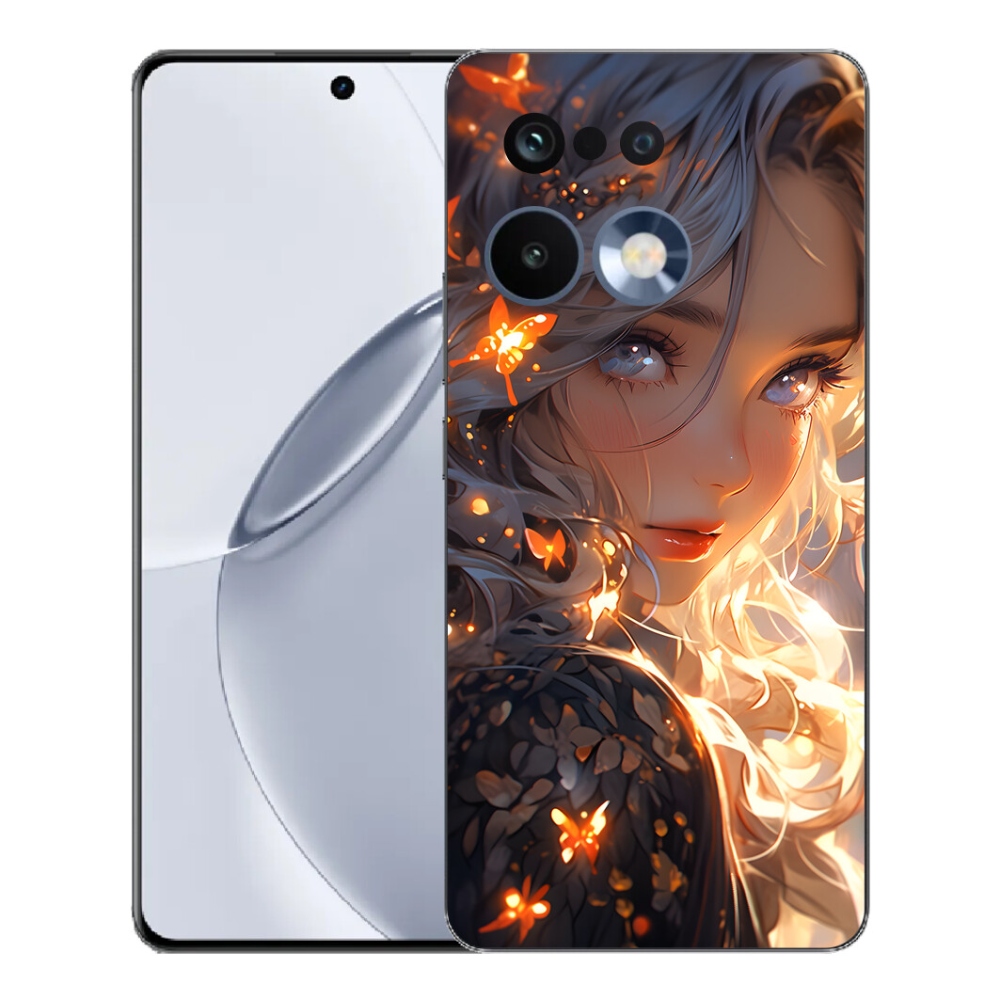 mmCase gél tok a Realme 16 Pro+ készülékhez – lány és pillangók
