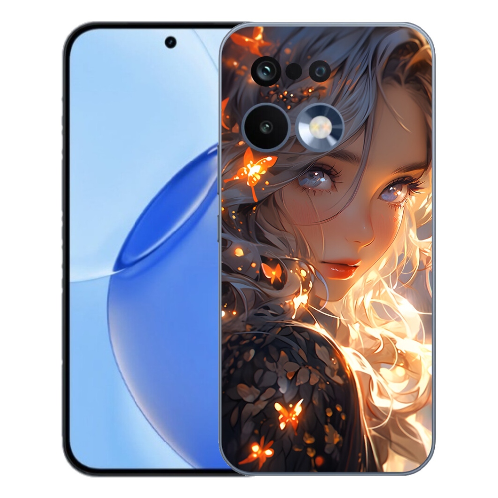 mmCase gél tok a Realme 16 Pro-hoz – lány és pillangók