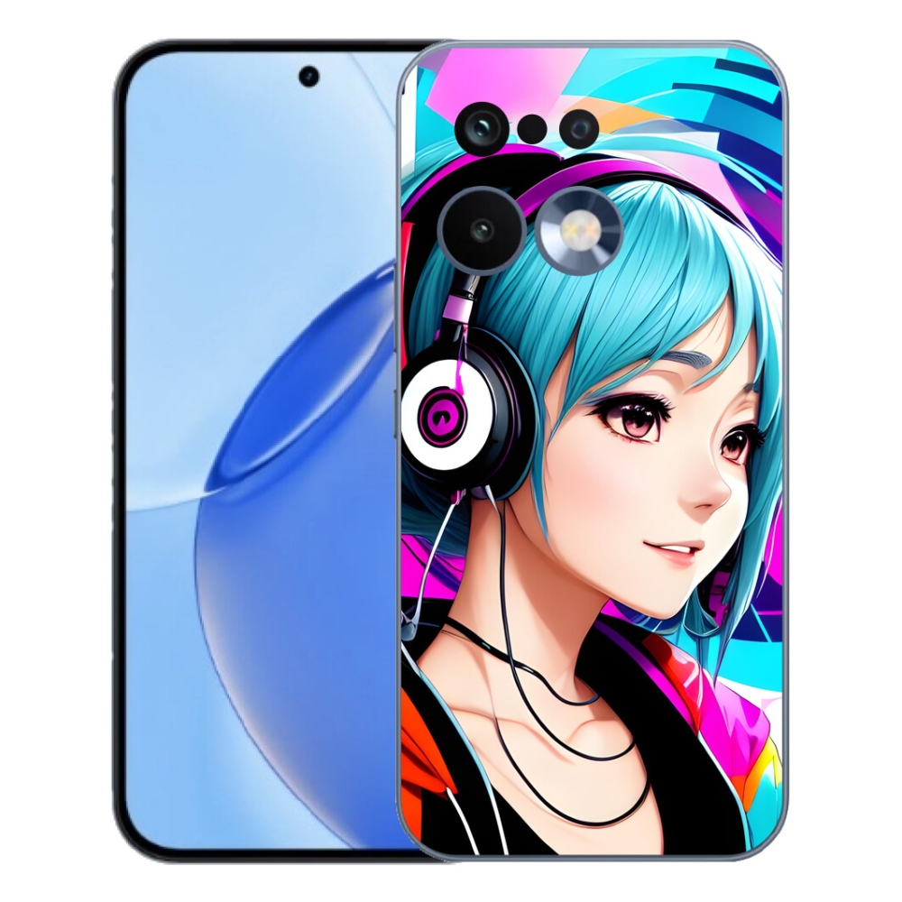 mmCase géltok a Realme 16 Pro-hoz – fejhallgatóval ellátott lány