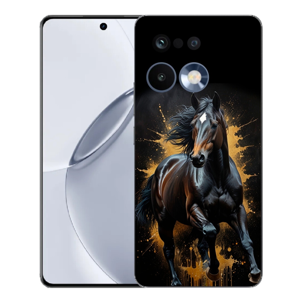 mmCase géltok a Realme 16 Pro+ készülékhez – elegáns fekete csikó