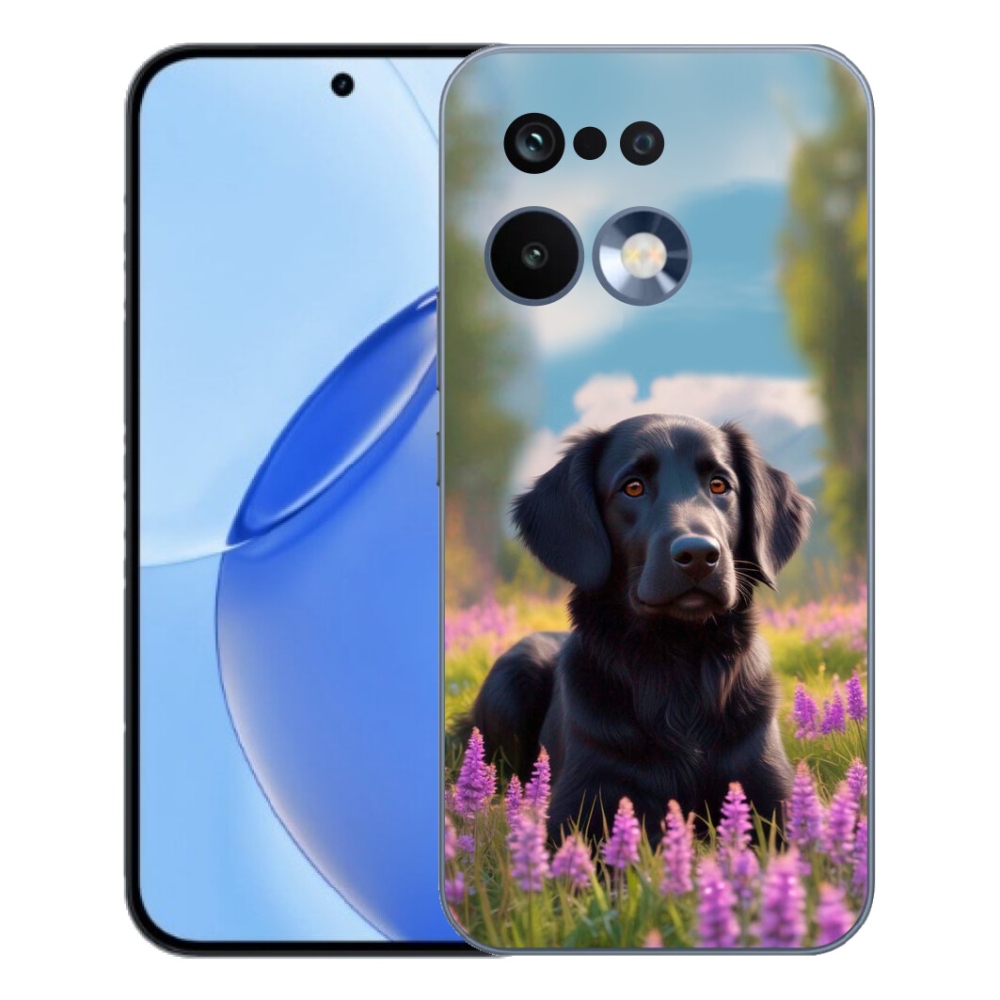 mmCase gélhuzat a Realme 16 Pro-hoz – elegáns fekete retriever
