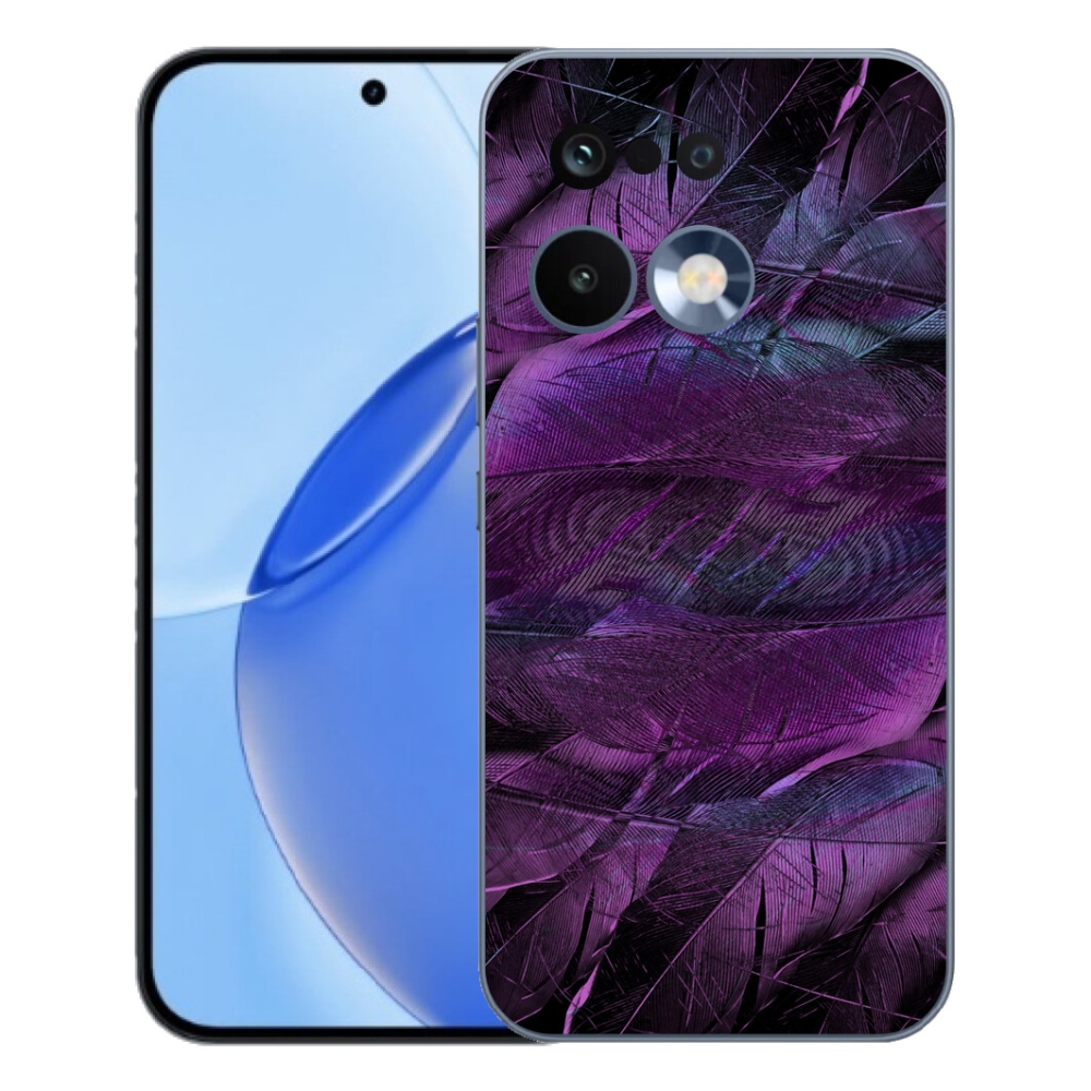 mmCase gél tok a Realme 16 Pro-hoz – lila tollak