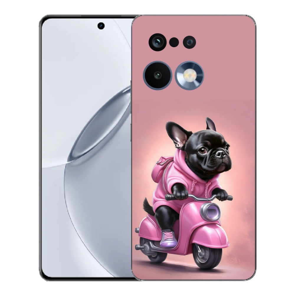 mmCase géltok a Realme 16 Pro+ készülékhez – francia buldog robogón