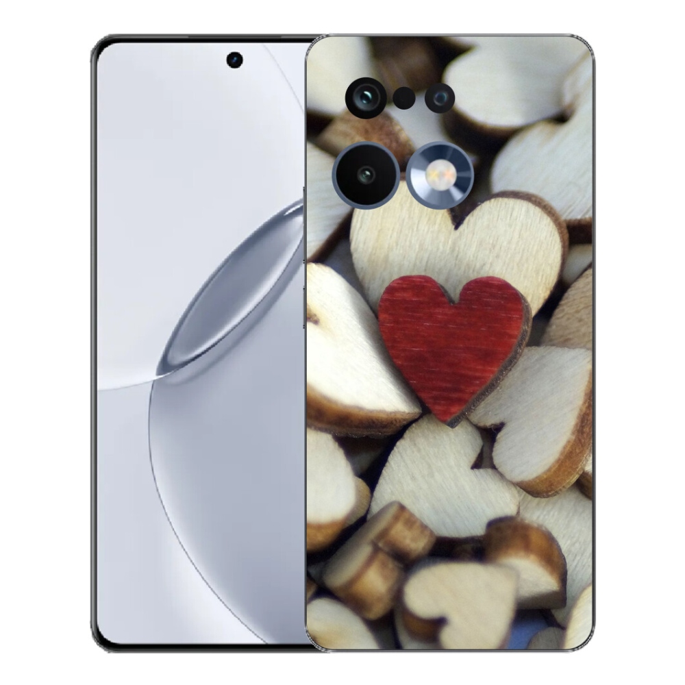 mmCase géltok a Realme 16 Pro+ készülékhez – gravírozott piros szív 