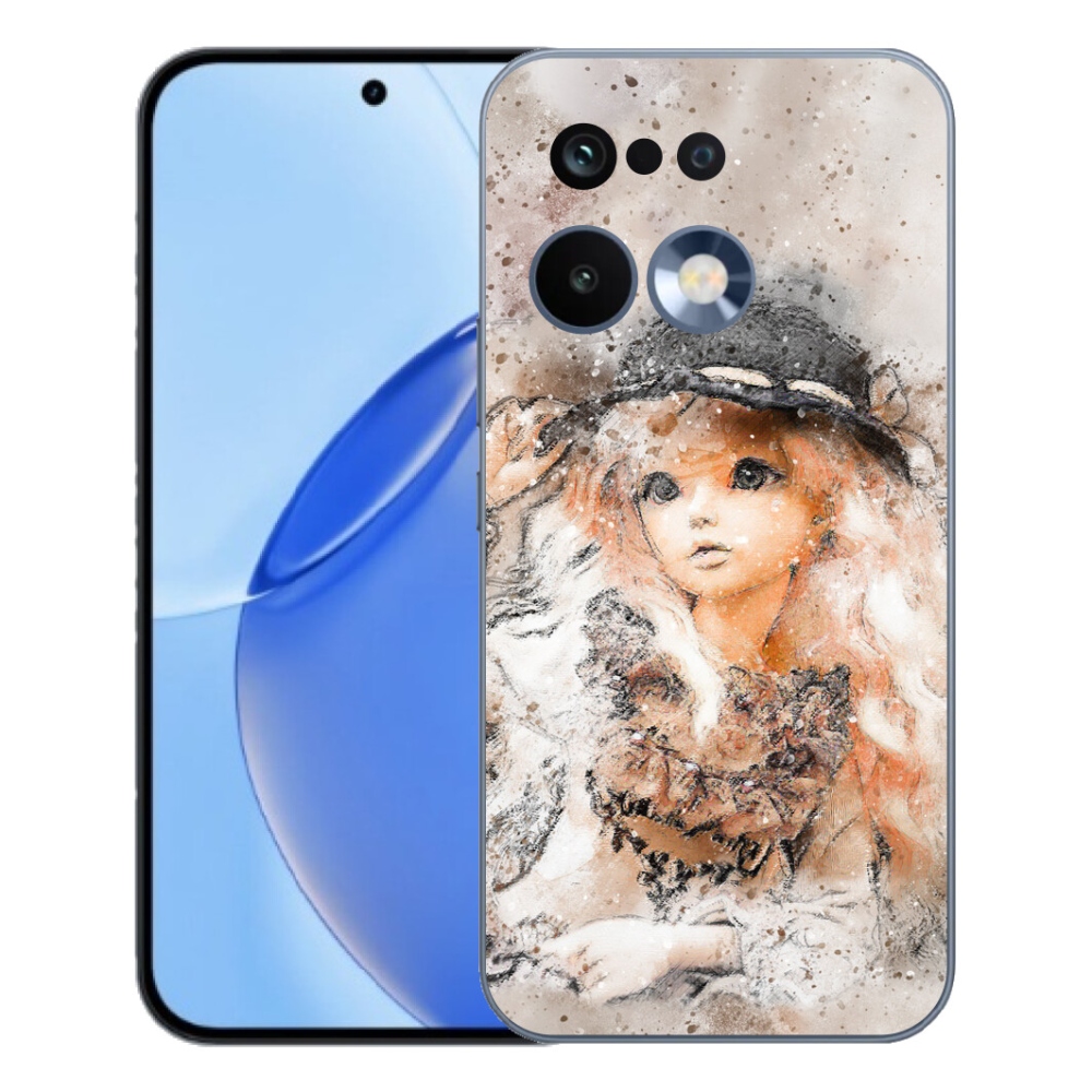 mmCase gél tok a Realme 16 Pro-hoz – kalapos kislány