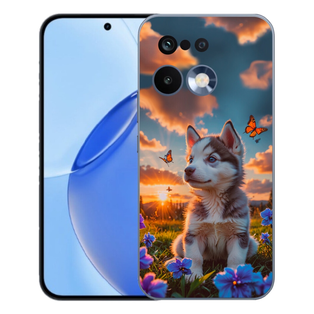 mmCase gél tok a Realme 16 Pro-hoz – husky naplementekor