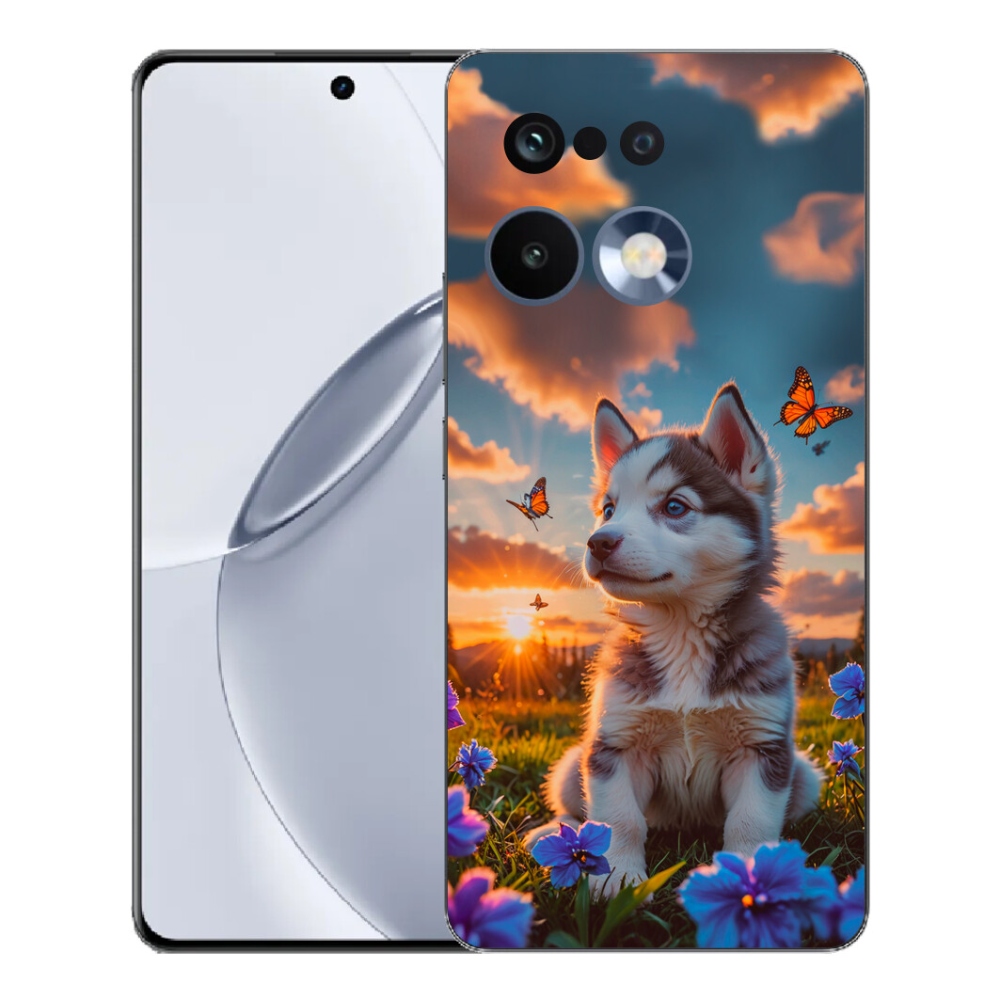 mmCase gél tok a Realme 16 Pro+ készülékhez – husky naplementekor