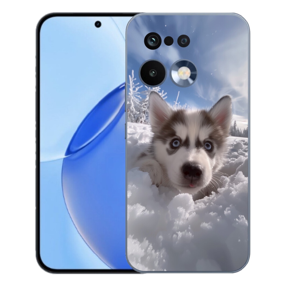 mmCase géltok a Realme 16 Pro-hoz – husky a hóban