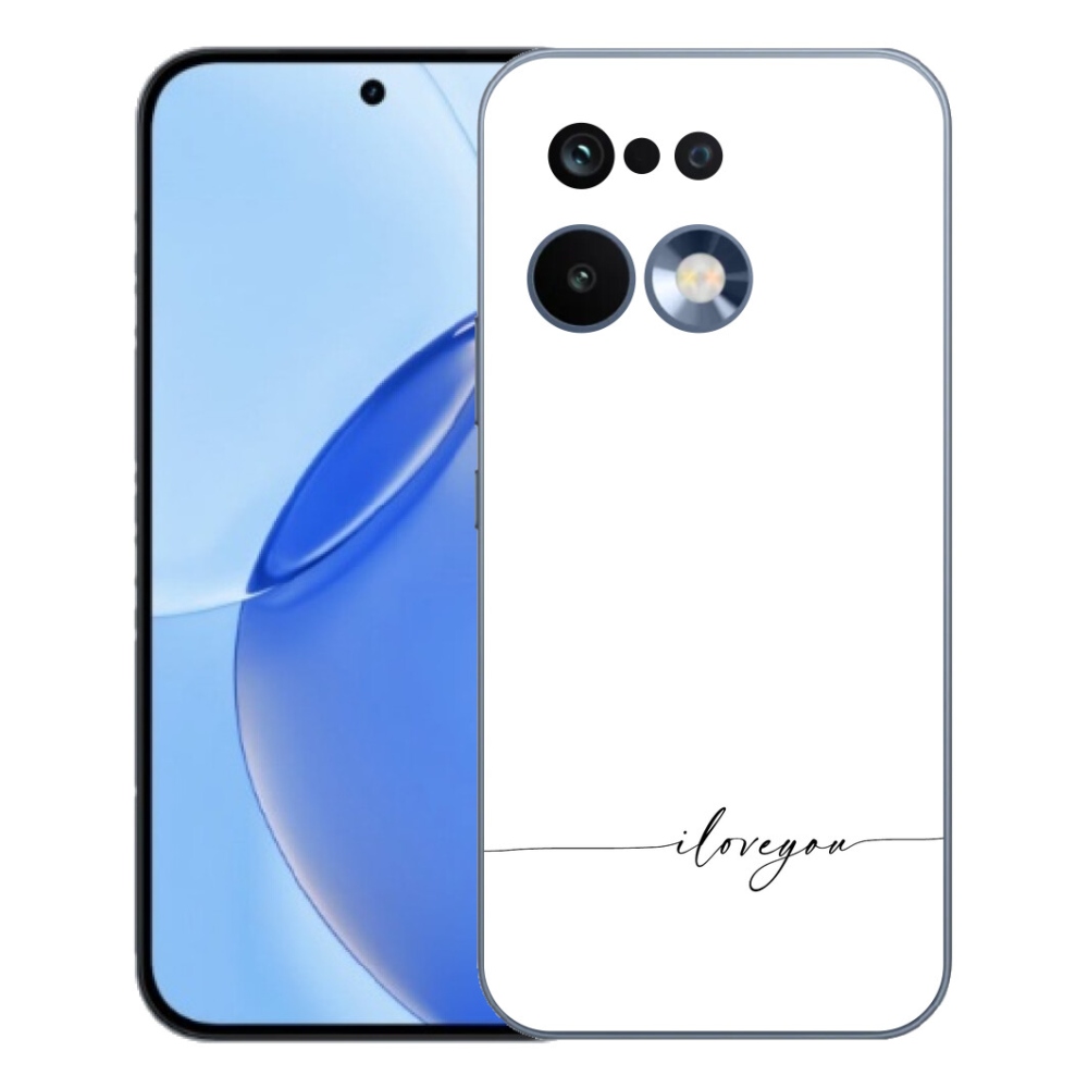mmCase gél tok a Realme 16 Pro-hoz – „I love you” fehér háttérrel