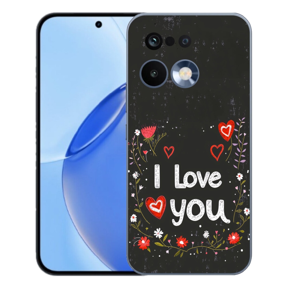 mmCase géltok a Realme 16 Pro-hoz – „I love you” fekete háttérrel