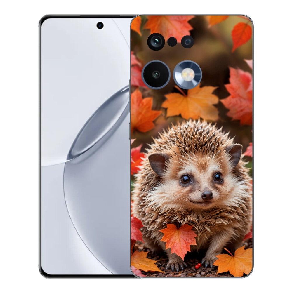 mmCase gélhuzat a Realme 16 Pro+ készülékhez – sün a levelek között